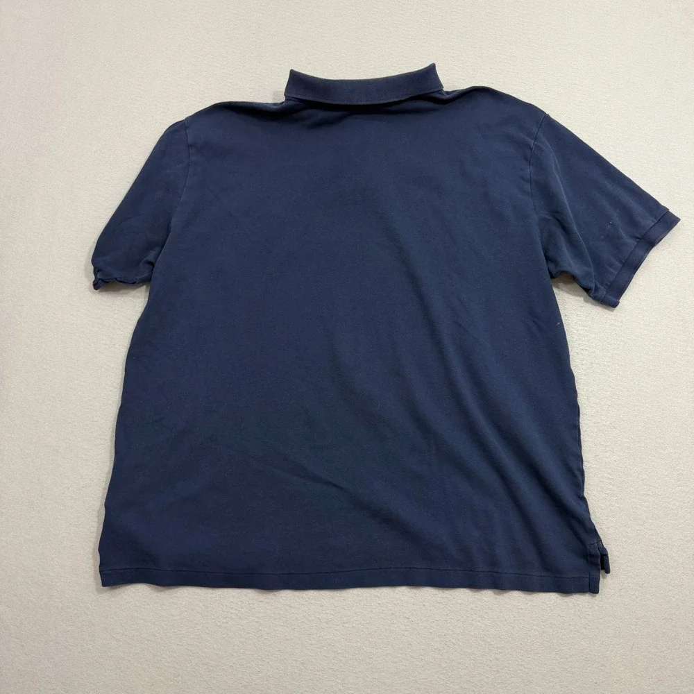 Polo Ralph Lauren Shirt Men's 2XLT Navy Blue Short Sleeve Classic Fit Pony Logo